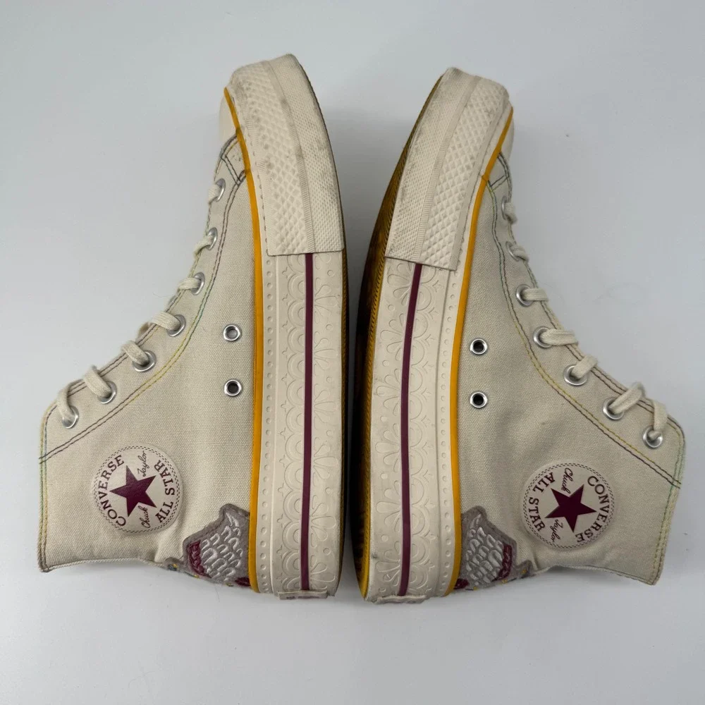 Converse Chuck Taylor All Star Lift Dia de Muertos Womens 8.5 Platform Sneakers